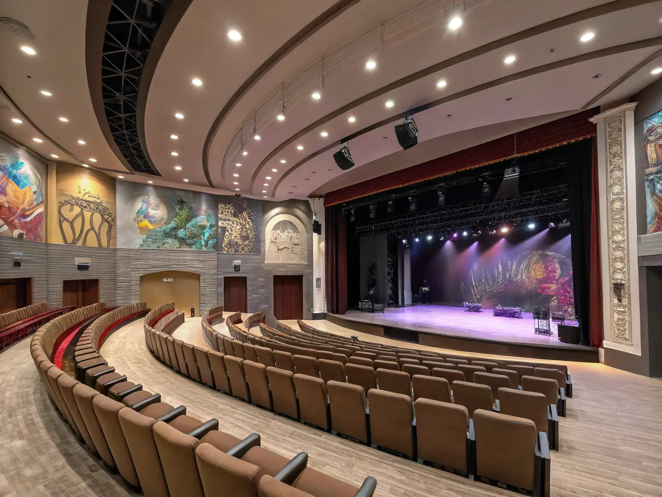 A well-managed music venue with state-of-the-art equipment, highlighting ADM's dedication to providing a professional environment for artists.